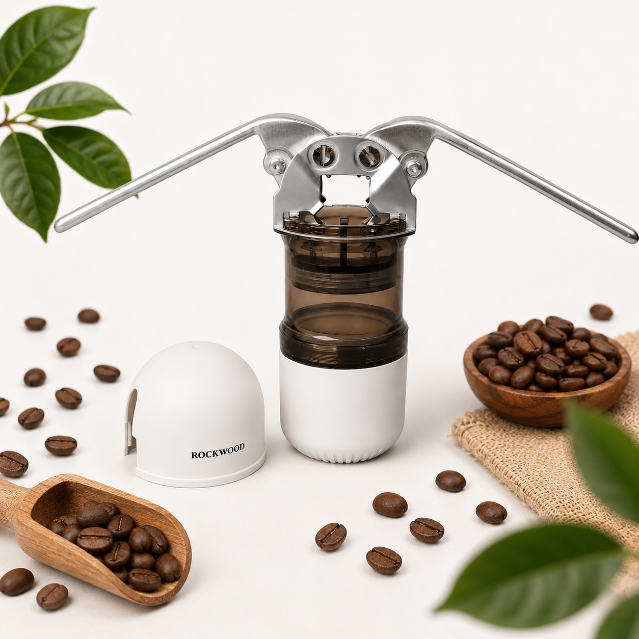 ROCKWOOD HS-8208 Portable Espresso Maker Manual Leverpresso Alat Kopi Espresso Mini Portable