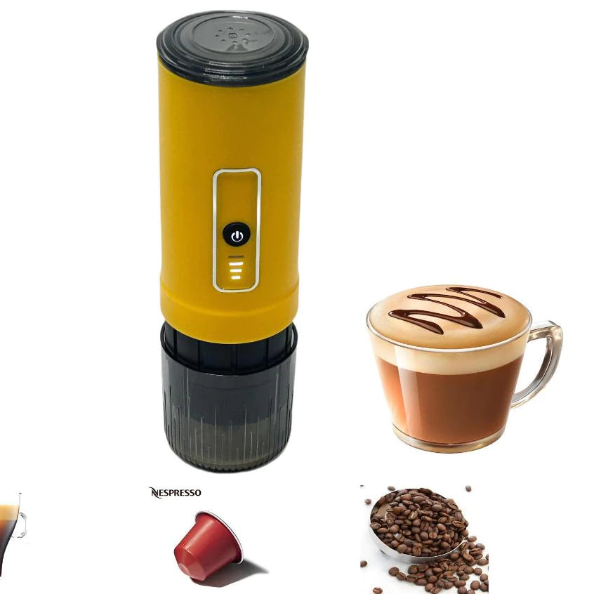 Portable Electric Espresso Machine with 3-4 Min Self-Heating