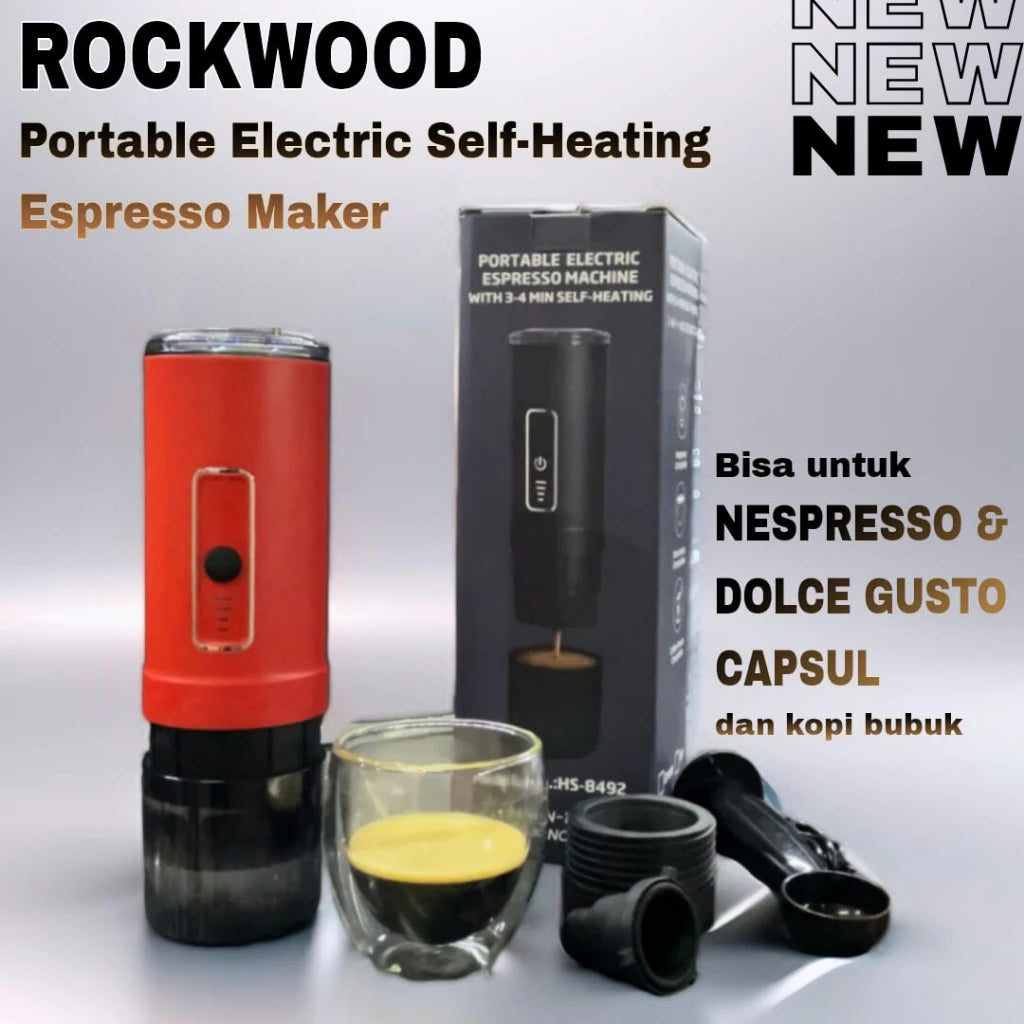 Portable Electric Espresso Machine with 3-4 Min Self-Heating