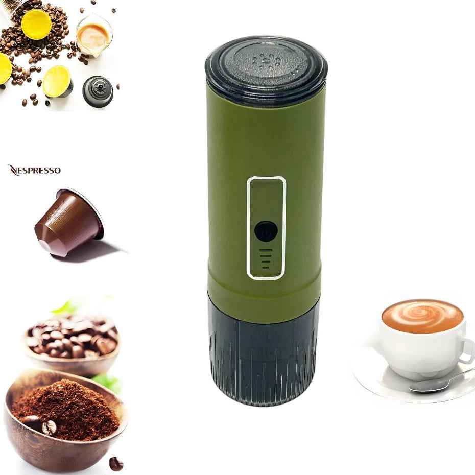 Portable Electric Espresso Machine with 3-4 Min Self-Heating