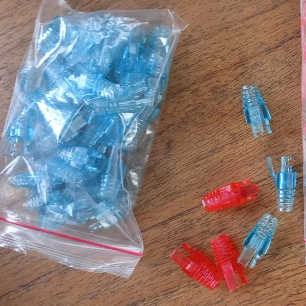 Boot Plug RJ45 Konektor RJ45 Cat 5 Plugboot Transparan