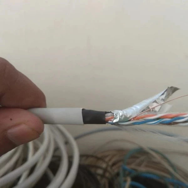 KABEL LAN STP FTP CAT 5E OUTDOOR ANTI AIR TELEBIT DOUBLE SLEEVE