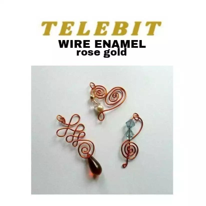 Kawat Enamel Rose Gold Color per spool 200Gram Telebit