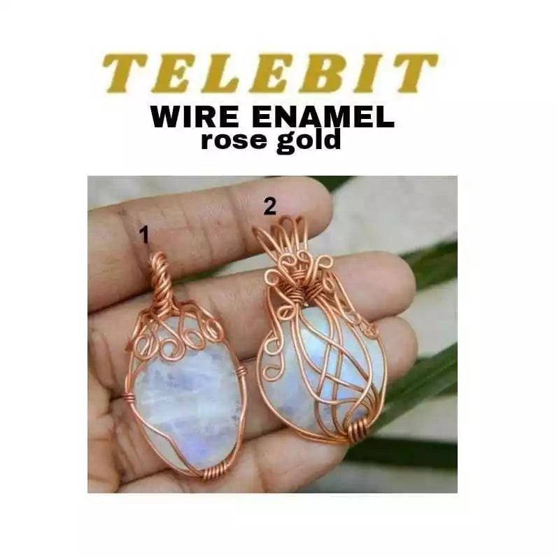 Kawat Enamel Rose Gold Color per spool 200Gram Telebit