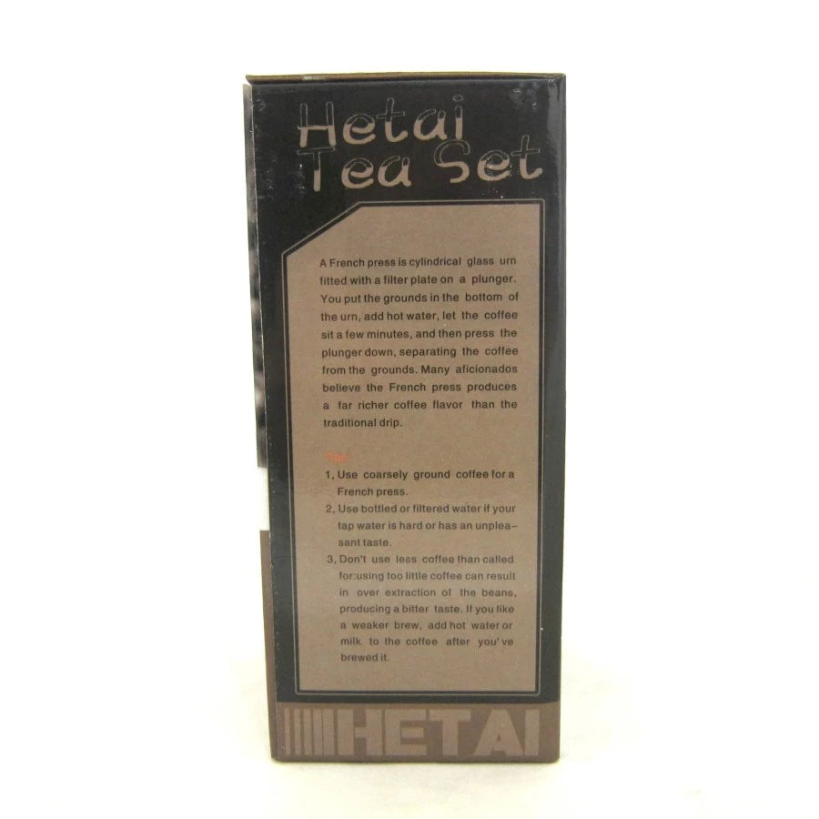 Tea Coffee Plunger 3 cup French Press 350ml Kopi Teh Maker