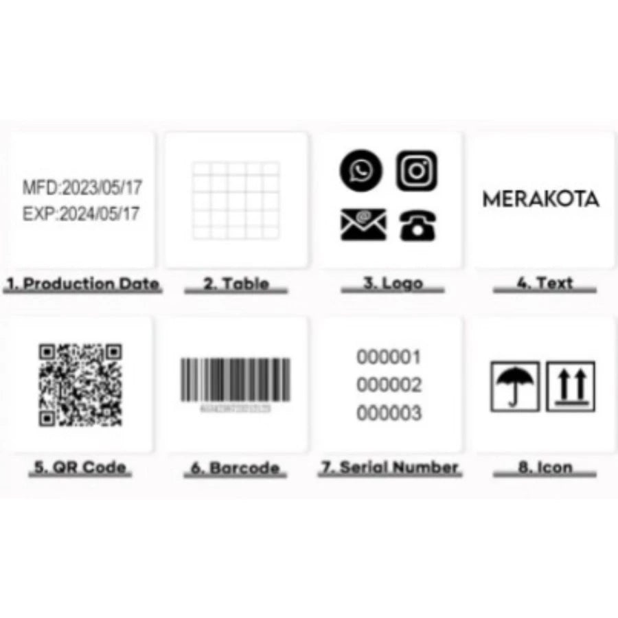 Tinta Cartridge TIJ 42 Tinta Thermal Inkjet Printer Mini portable handheld kadaluwarsa expiry