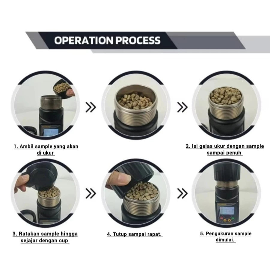 Grain Moisture Meter for Coffee and Beans