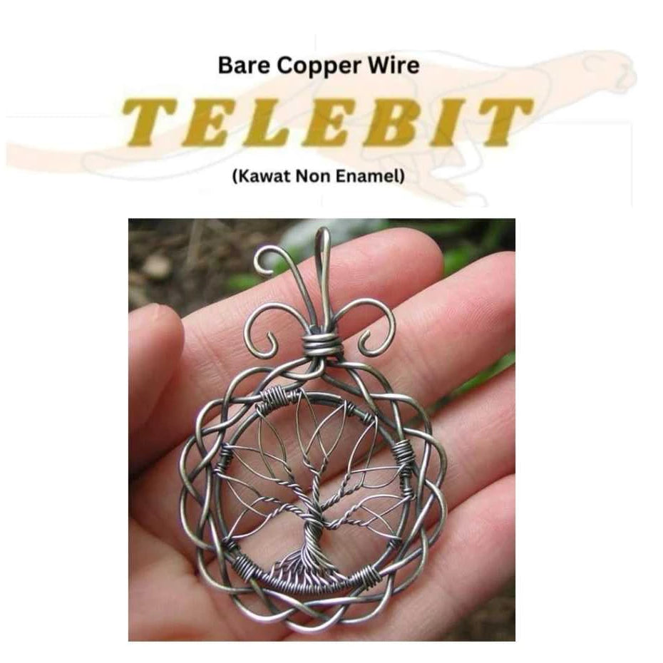 Bare Copper Wire Per Spool 200Gram Non Enamel Telebit
