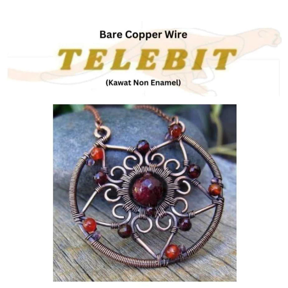 Bare Copper Wire Per Spool 200Gram Kawat Non Enamel Telebit