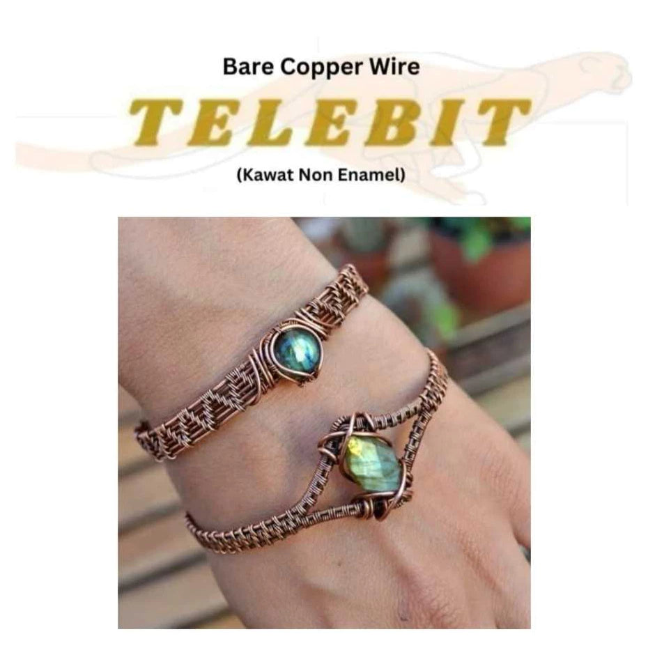 Bare Copper Wire Per Spool 200Gram Non Enamel Telebit