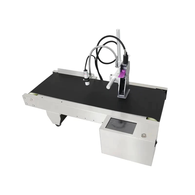 Mini Desktop Conveyor Inkjet batch printer Code Date Printer All-in-One Machine