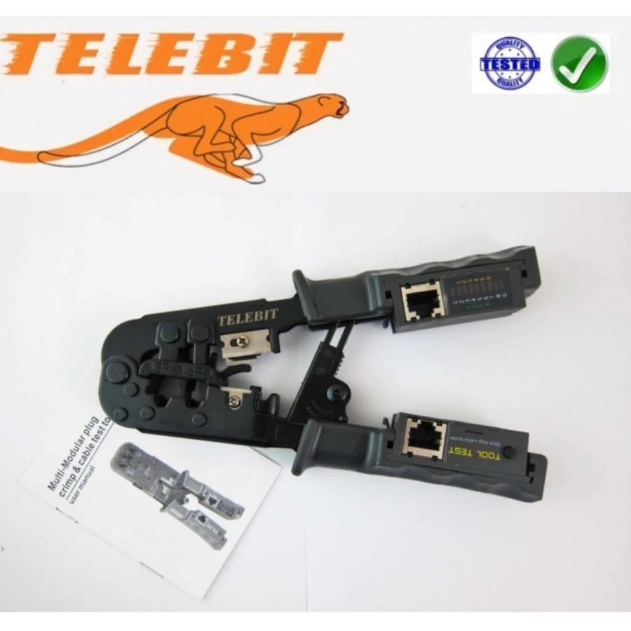 Crimping Tools RJ45 untuk Cat 5e dan Cat 6 With Cable Tester
