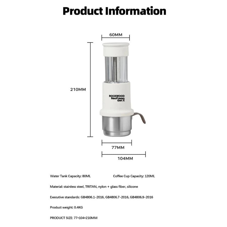 Minipresso pembuat espresso portable dengan Steam susu