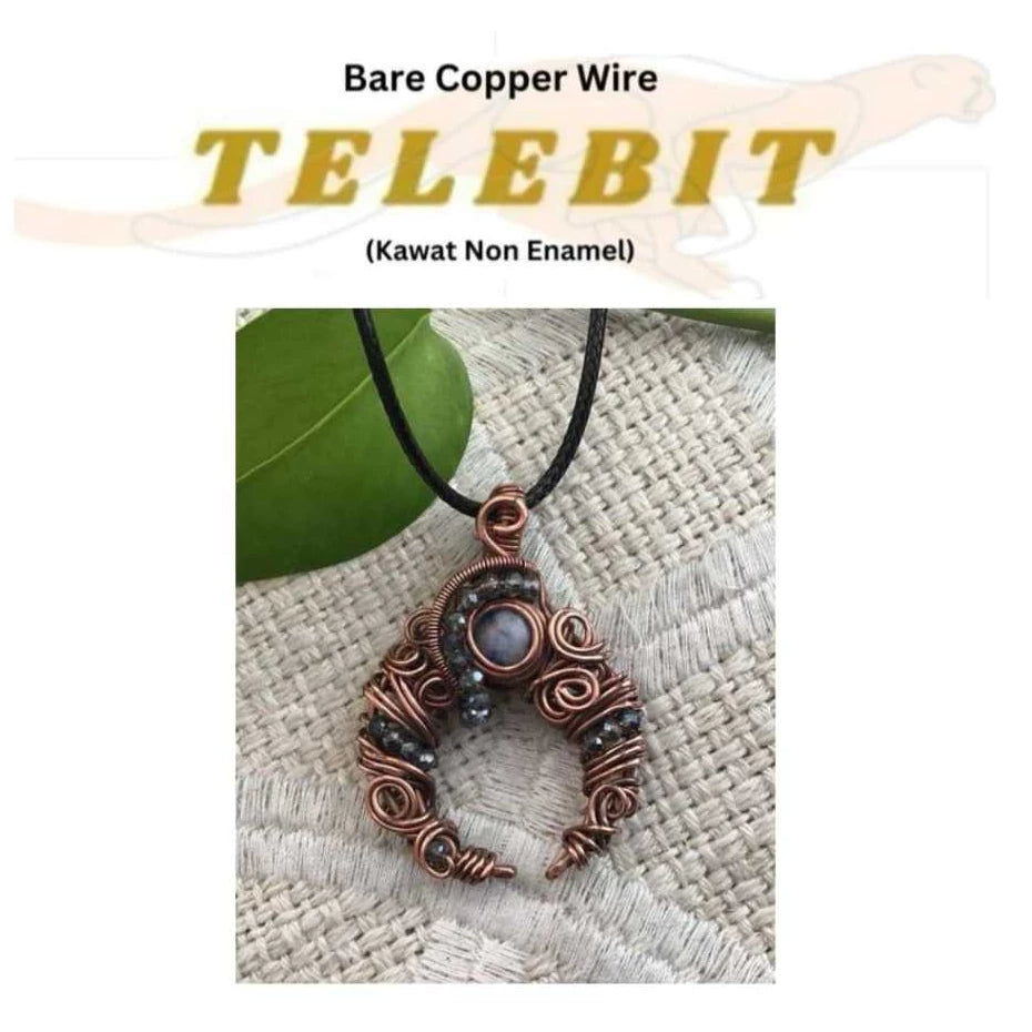 Bare Copper Wire Per Spool 200Gram Non Enamel Telebit