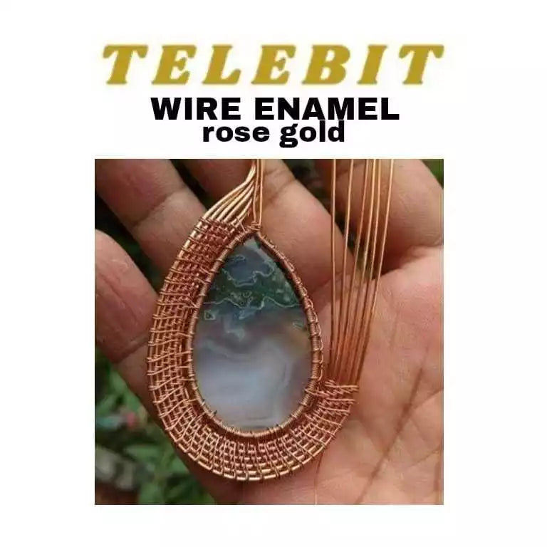 Kawat Enamel Rose Gold Color per spool 200Gram Telebit