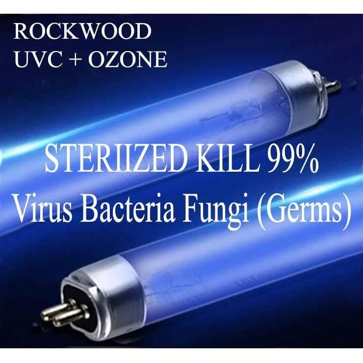 Lampu UVC Plus Ozone T8 tahan lama 18 watt Germicidal Rockwood